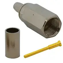 Штекер FME TCOM, обтискний (RG-58), латунь