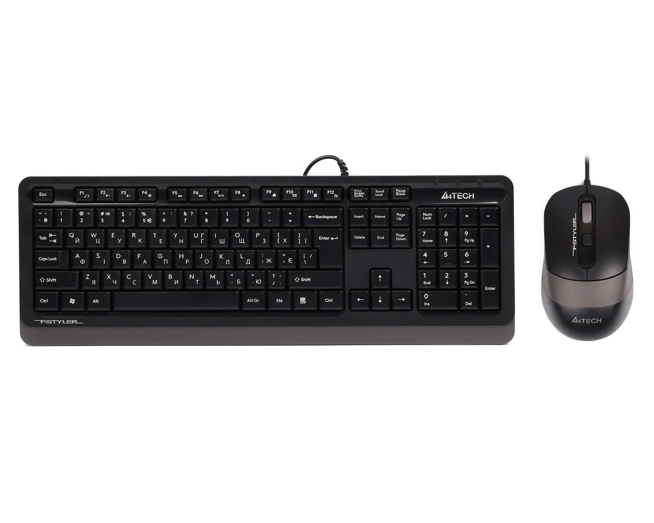Комплект (клавіатура + миша) A4Tech F1010 (Grey) USB