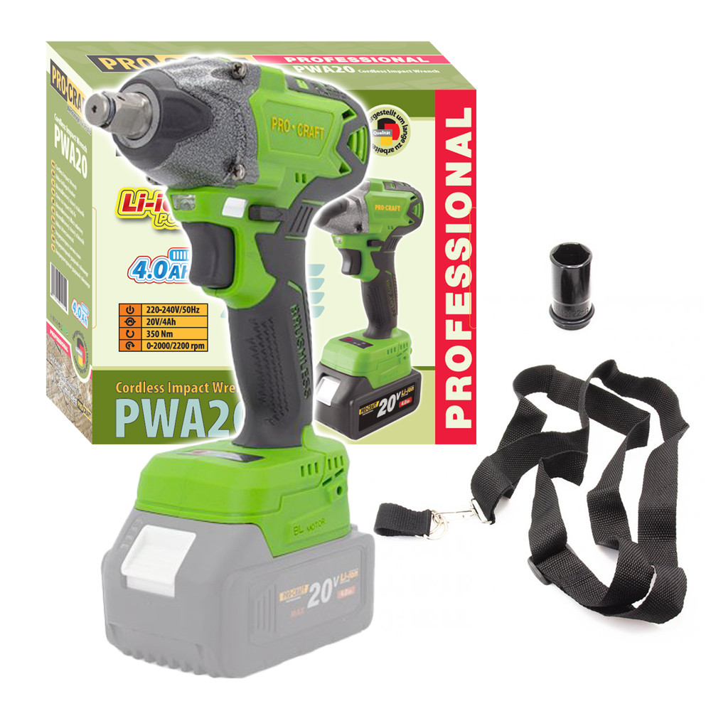 Акумуляторний гайковерт Procraft PWA18 (Без АКБ та Зп), фото 1