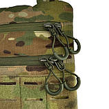 Чоловіча сумка через плече, тактична, мультикам, з патч панеллю, матеріал Кордура., фото 5