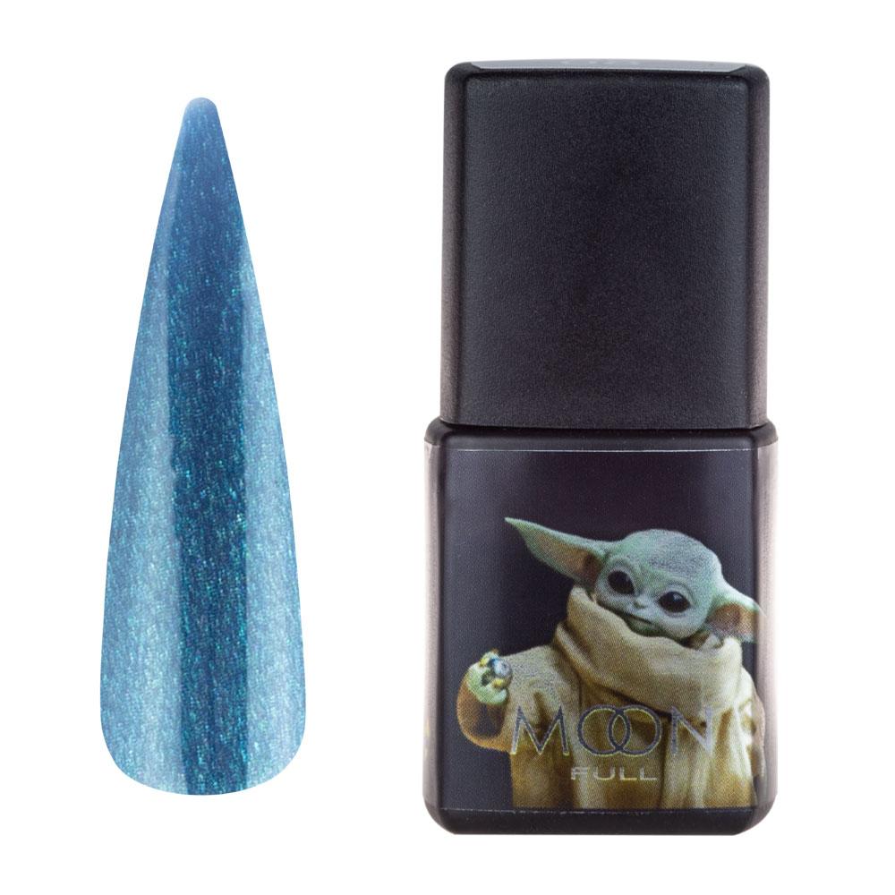 Гель-лак Moon Full Baby Yoda No03, 8 мл (блакитно-зелений із шимером)