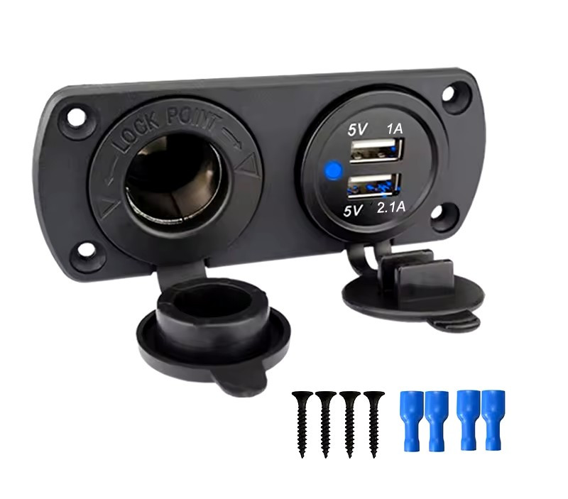 Автомобільний зарядний пристрій usb-пристрій для DC12V-32V USB 2