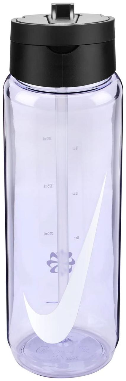 Пляшка Nike TR RENEW RECHARGE STRAW BOTTLE 24 OZ чорний, білий Уні 709 мл original Акція Знижка, фото 1
