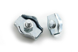 Затискач на трос плоский одинарний Simplex Apro №2