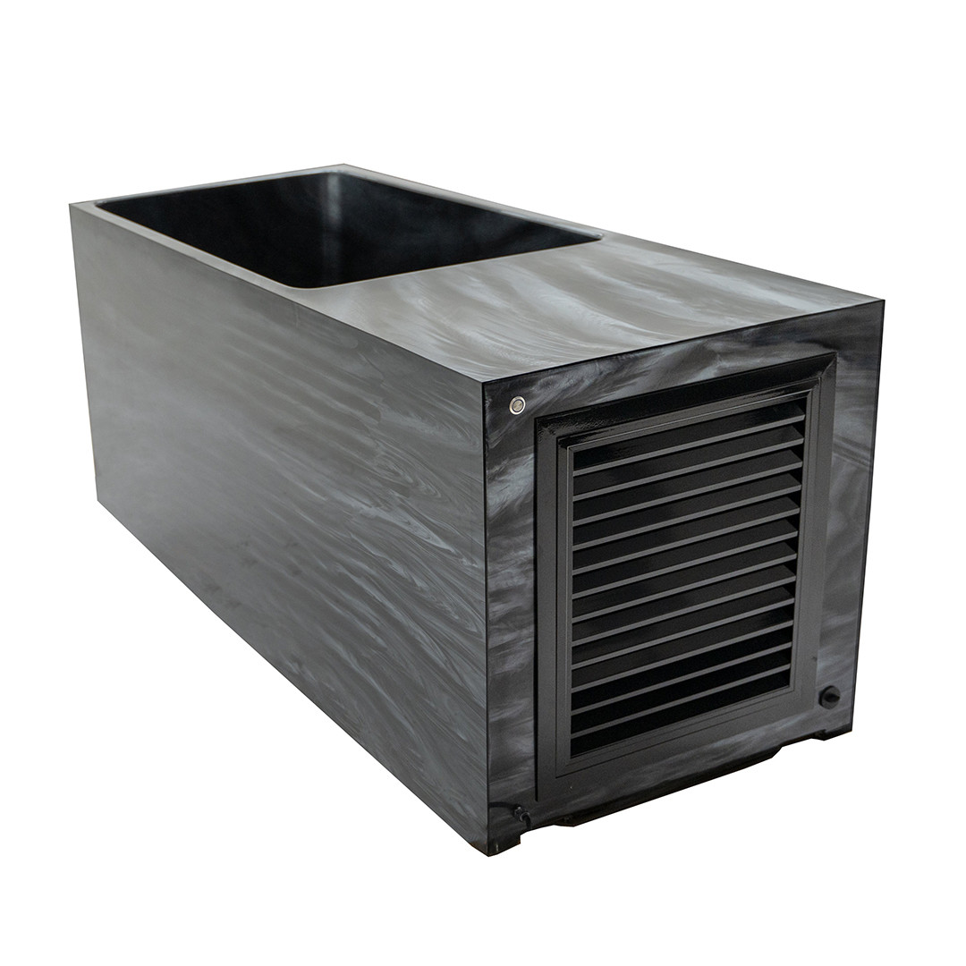 Eisbad Chill Tub Style Schwarz, 180×73×77 cm