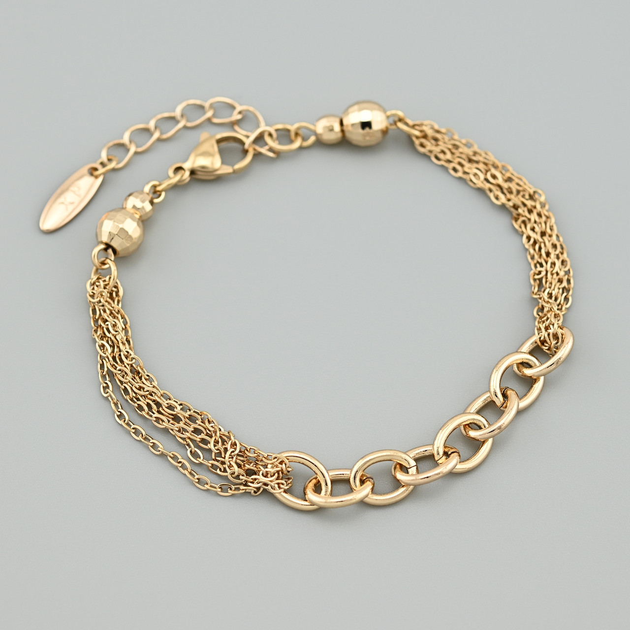 Браслет Вітні 50431 ширина 7 мм позолота 18К довжина 18+3, фото 1