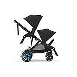Коляска прогулянкова з двомісним шасі Cybex eGazelle S BLK Moon Black Чорна, фото 6