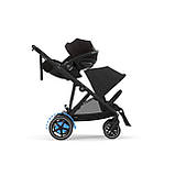 Коляска прогулянкова з двомісним шасі Cybex eGazelle S BLK Moon Black Чорна, фото 7