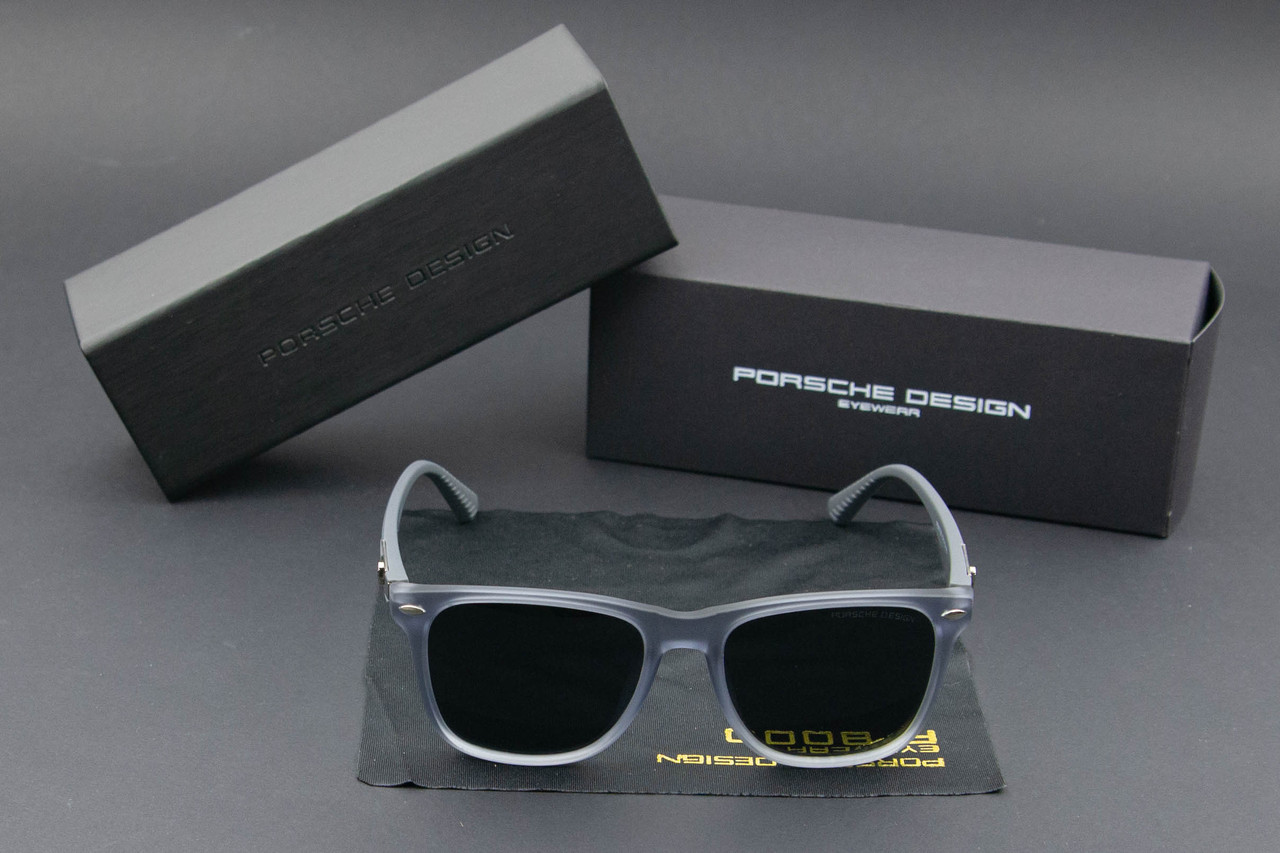 Окуляри чоловічі сонцезахисні Porsche Design (арт. PB87008) сіра прозора оправа