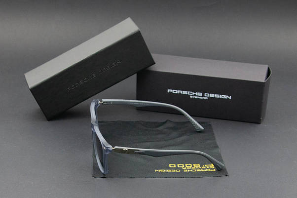 Окуляри чоловічі сонцезахисні Porsche Design (арт. PB87008) сіра прозора оправа, фото 6