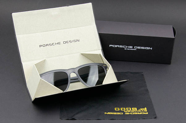 Окуляри чоловічі сонцезахисні Porsche Design (арт. PB87008) сіра прозора оправа, фото 3