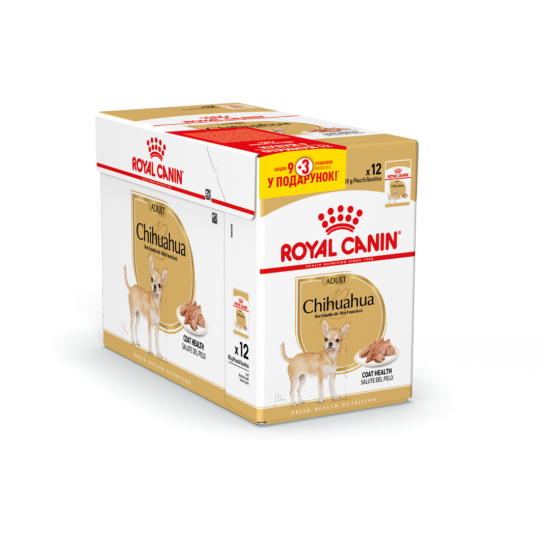 Акція! Royal Canin Chihuahua Adult (Роял Канін Чіхуахуа) вологий корм для собак, 85гр 9+3 шт.