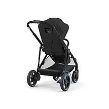 Коляска прогулянкова з двомісним шасі Cybex eGazelle S BLK Moon Black Чорна, фото 2