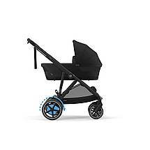 Коляска прогулянкова з двомісним шасі Cybex eGazelle S BLK Moon Black Чорна, фото 3