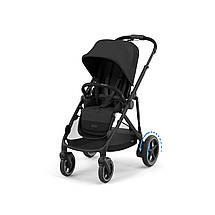 Коляска прогулянкова з двомісним шасі Cybex eGazelle S BLK Moon Black Чорна, фото 5