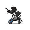 Коляска прогулянкова з двомісним шасі Cybex eGazelle S BLK Moon Black Чорна, фото 7