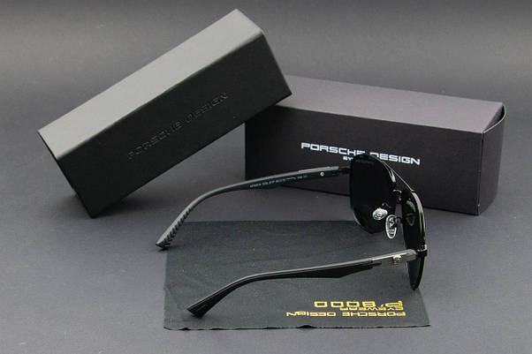 Окуляри сонцезахисні Porsche Design авіатори поляризаційні (арт. MT0914) черный, фото 4