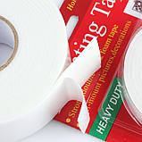 Двостороння монтажна клейка стрічка на вспіненій основі Mounting Tape 1,8х300 см, фото 2