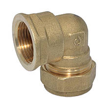 Кутник обтискний для мідних труб Comisa D 15x1/2"(ВР) цанговий перехідний 8303017