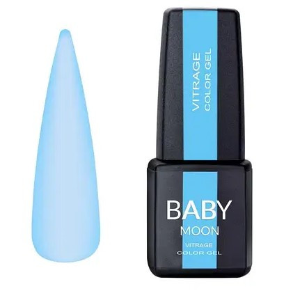 Гель-лак вітражний Baby Moon Vitrage Color Gel No05, 6 мл (блакитний)