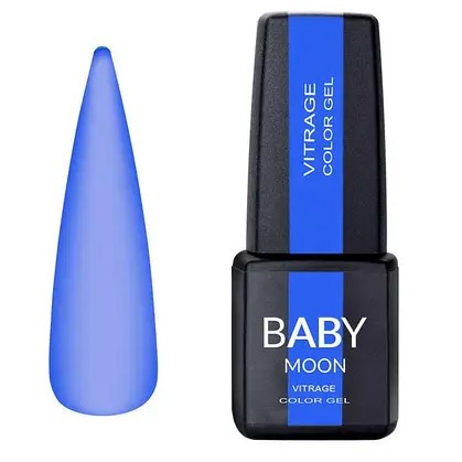Гель-лак вітражний Baby Moon Vitrage Color Gel No06, 6 мл (синій)