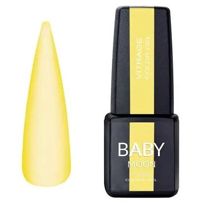 Гель-лак вітражний Baby Moon Vitrage Color Gel No08, 6 мл (жовтий)