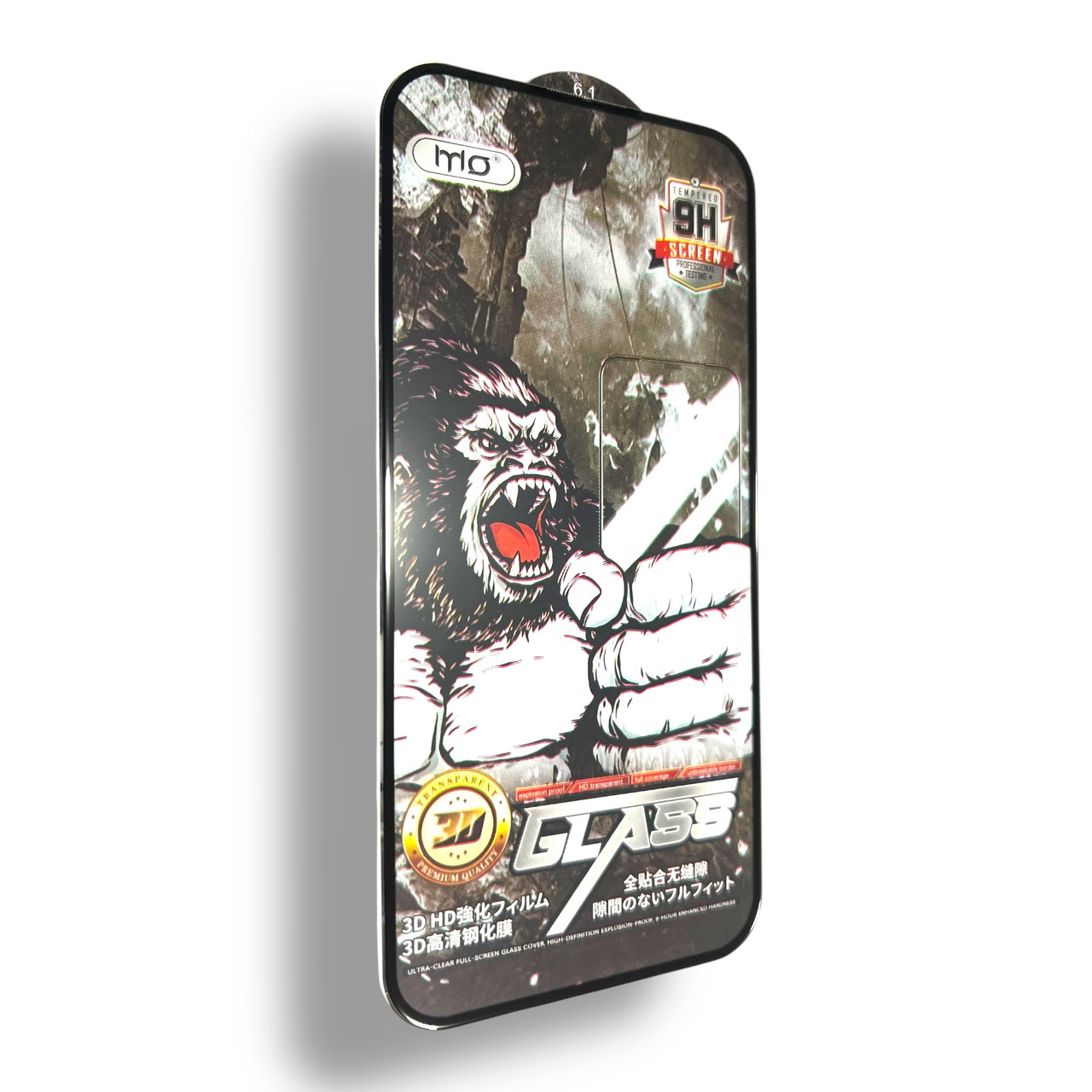 Захисне скло DK для Apple iPhone 15 Pro | Full Glue 3D MO King Kong (017232) (black)
