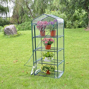 Теплиця для саду будинку або дача MAR-POL M85004 теплиця для балкона тераса - на 4 полиці - розмір 69x50x160cm.