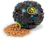 Іграшка для собак Zoomax М’яч-годівничка з лапками зі звуком 9см