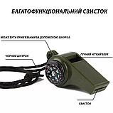 Свисток з термометром і компасом Solve Olive (KT6008914), фото 4