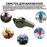 Свисток з термометром і компасом Solve Olive (KT6008914), фото 6