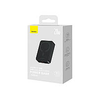 Зовнішній акумулятор Baseus Magnetic Mini Wireless Fast Charge Power Bank 20000mAh 20W Black, фото 9