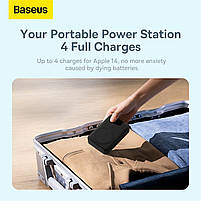 Зовнішній акумулятор Baseus Magnetic Mini Wireless Fast Charge Power Bank 20000mAh 20W Black, фото 6