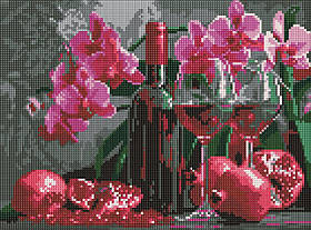 Алмазна мозаїка/вишивка Гранатове вино 30*40 см Ідейка AMO 8118