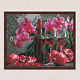 Алмазна мозаїка/вишивка Гранатове вино 30*40 см Ідейка AMO 8118, фото 3