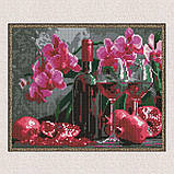 Алмазна мозаїка/вишивка Гранатове вино 30*40 см Ідейка AMO 8118, фото 5