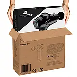 Масажер пістолет з 12 насадками, перкусійний масажер для спини та тіла + у чохлі Malatec 23575, фото 7