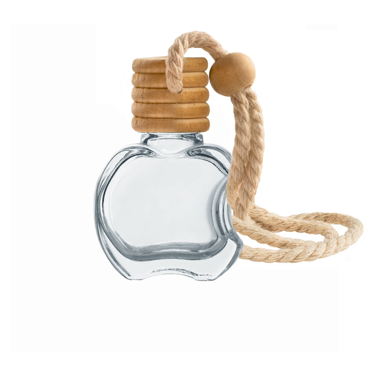 Флакон для автодиффузора Apple Type 2 10 мл стеклянный с крышкой и пробкой, фото 1