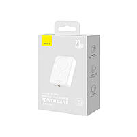 Зовнішній акумулятор Baseus Magnetic Mini Wireless Fast Charge Power Bank 20000mAh 20W White, фото 8