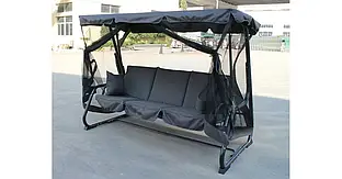 Металеві садові гойдалки Garden Point антрацит Валенсія