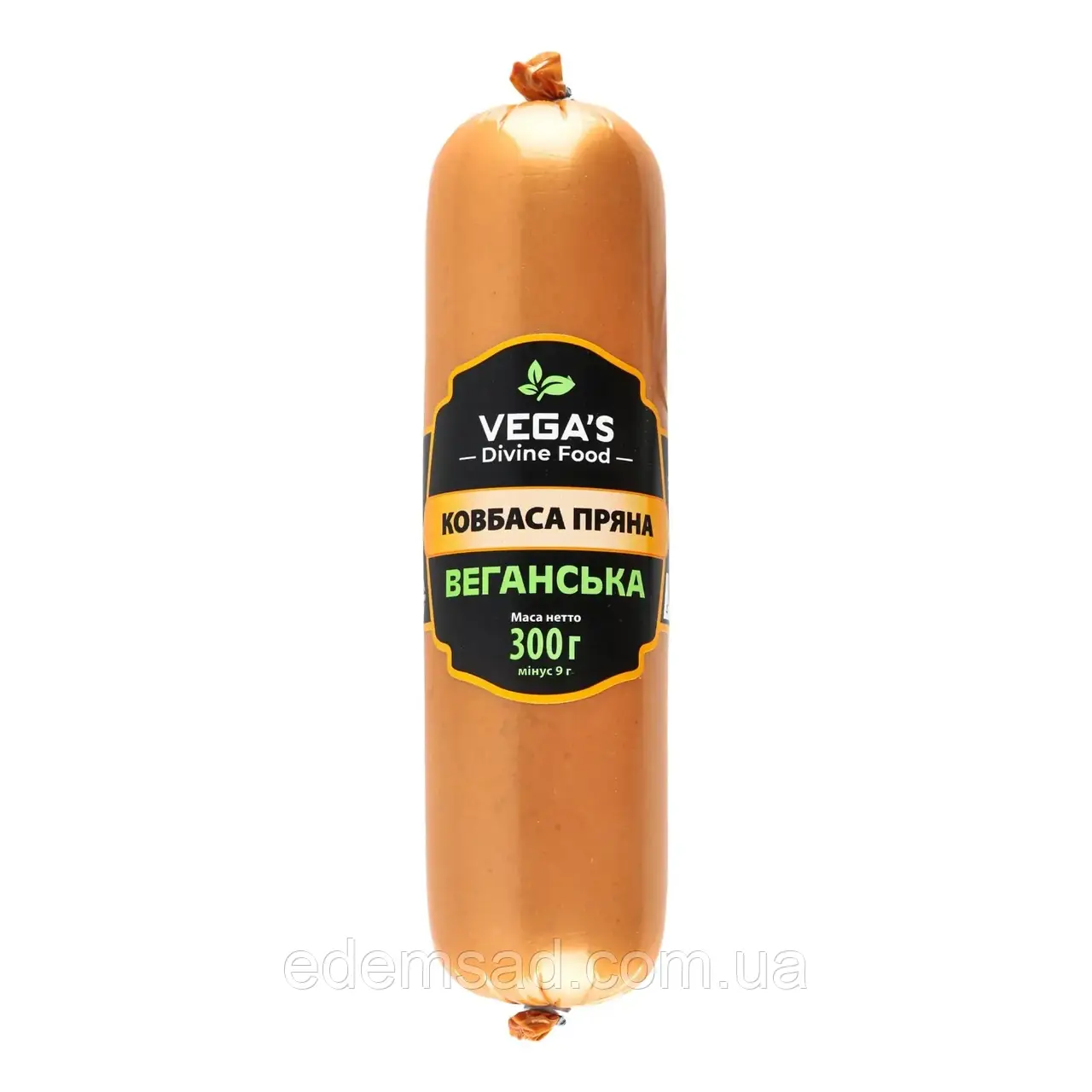 Рослинна соєво-пшенична веганська ковбаса «Пряна», 300 г, Vega's