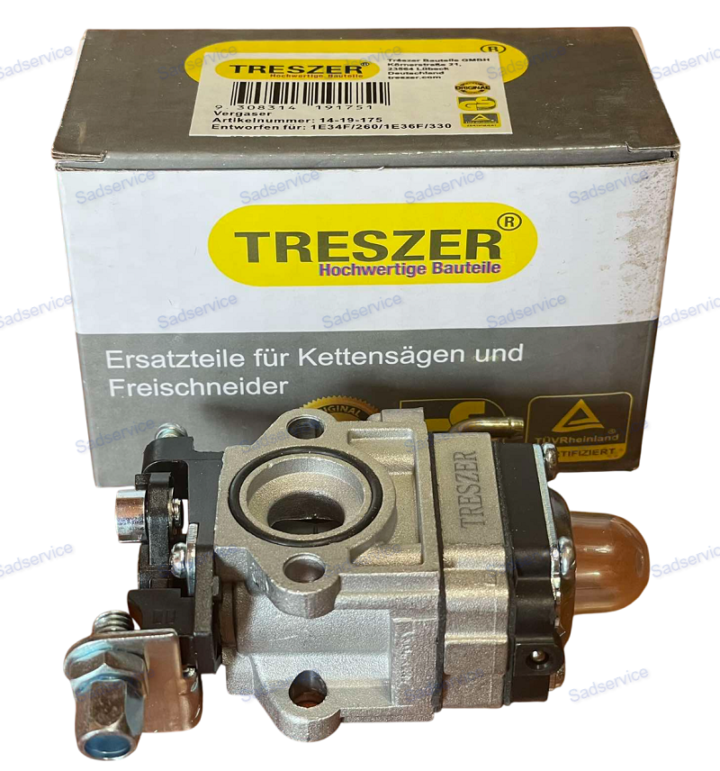 Карбюратор мотокоси BC 4125/BC 4125 II/MS 3300 B/Карбюратор на мотокосу/4125/Treszer