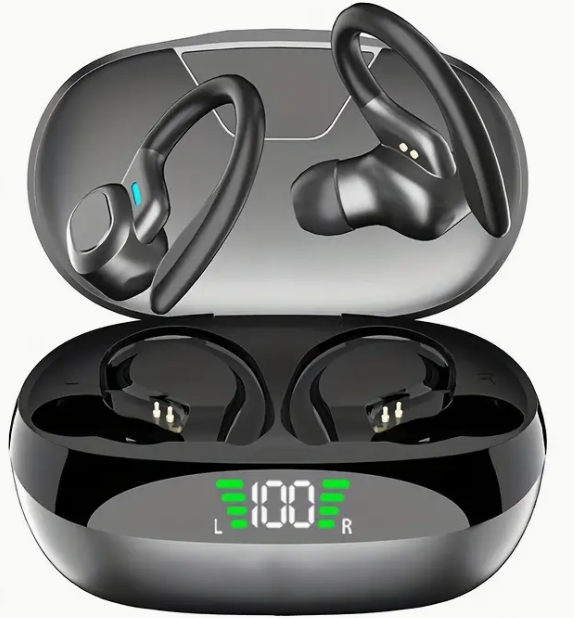 Вакуумні bluetooth-навушники Ture TWS для спорту / сірі