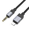 Кабель AUX to Lightning 1м HOCO UPA32A Чорний, фото 3