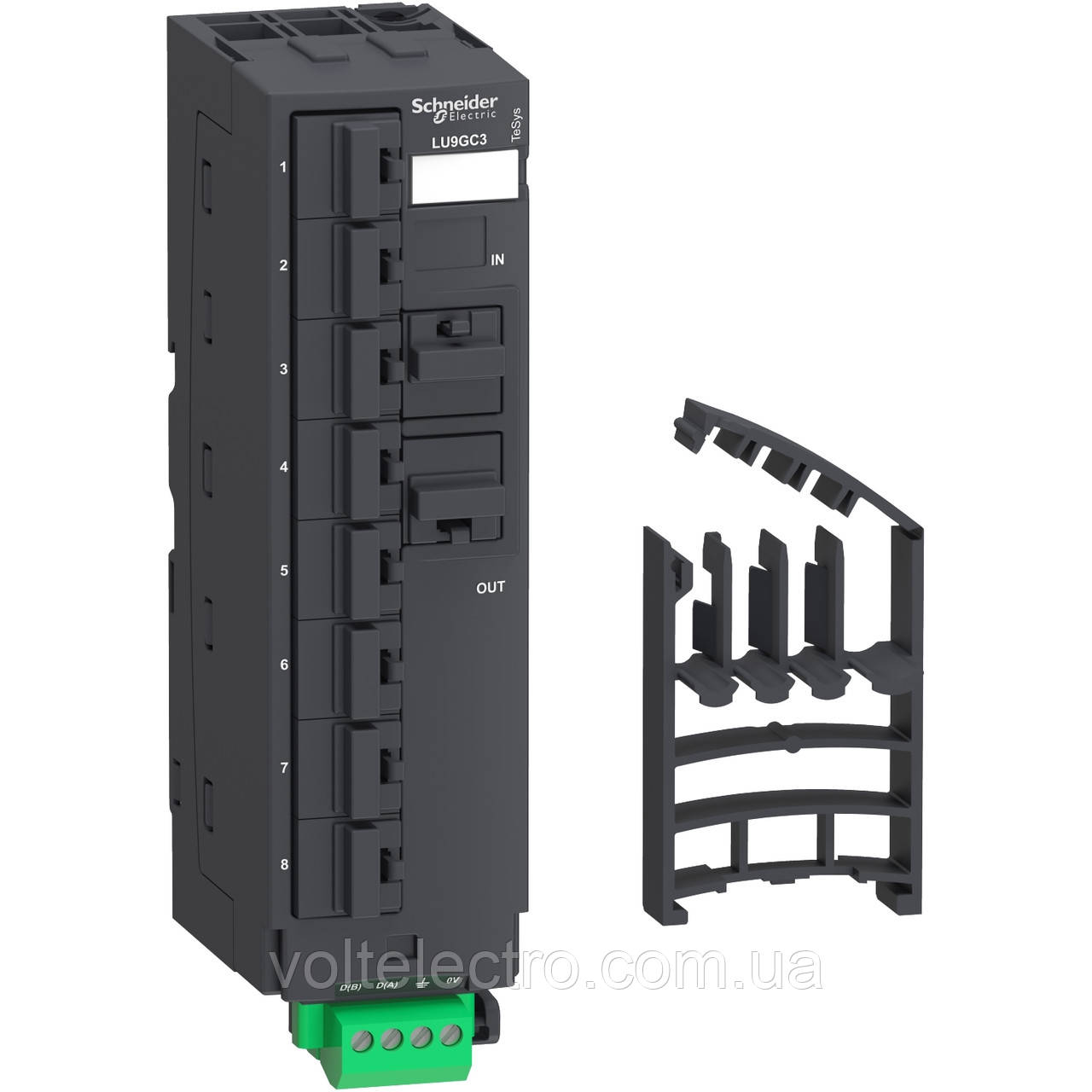 Комунікаційний розгалужувач TeSys U Modbus з 10 роз’ємами RJ45