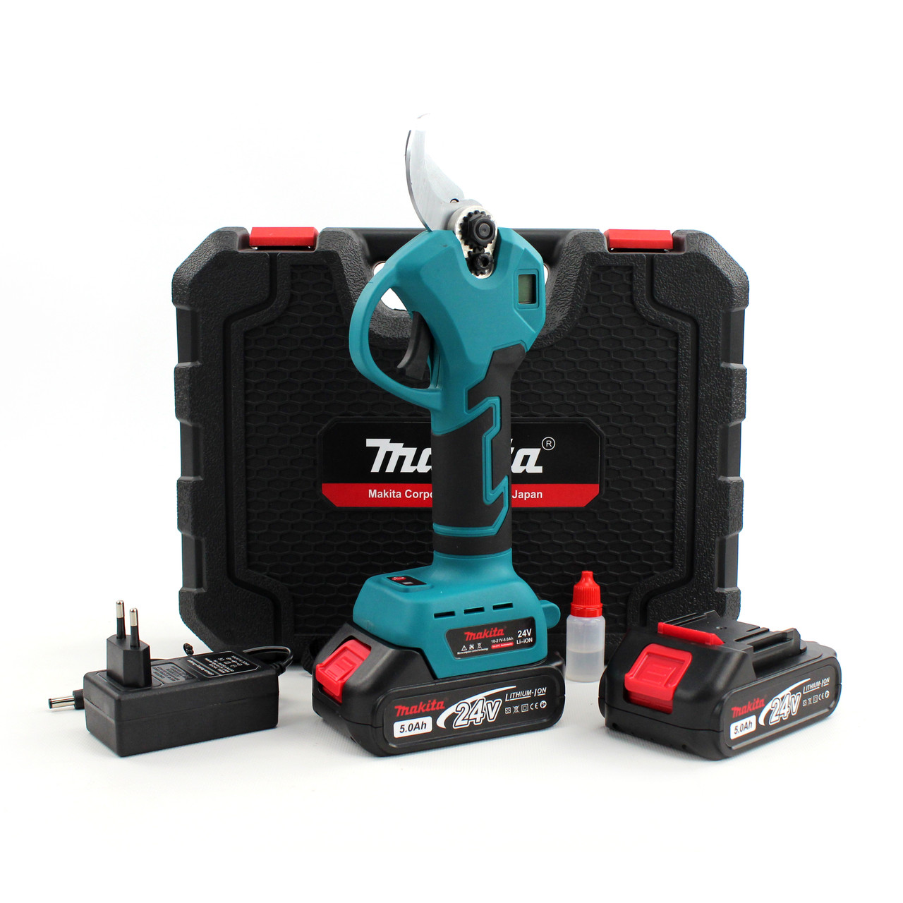 Акумуляторний секатор Makita DUP270 Digital (24V, 5AH) . АКБ секатор Макіта з екраном