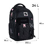 Рюкзак шкільний Kite Education teens 2597L Kuromi, 46x31,5x16 см, 24 л, 145-175 см, фото 2