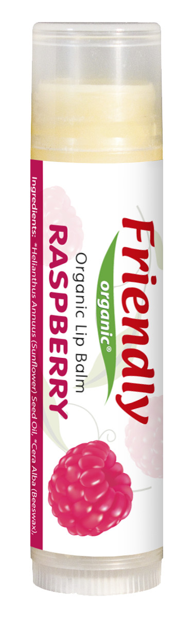 Органічний бальзам для губ Friendly Organic малина 4,25 г., фото 1