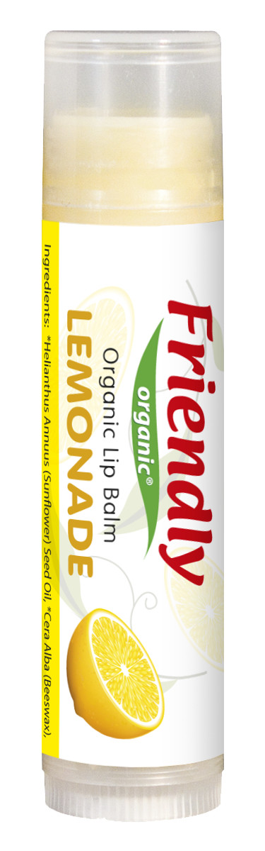 Органічний бальзам для губ Friendly Organic лимонад 4,25 г., фото 1