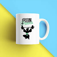 Білий кухоль (чашка) з принтом "Iron princess" Push IT